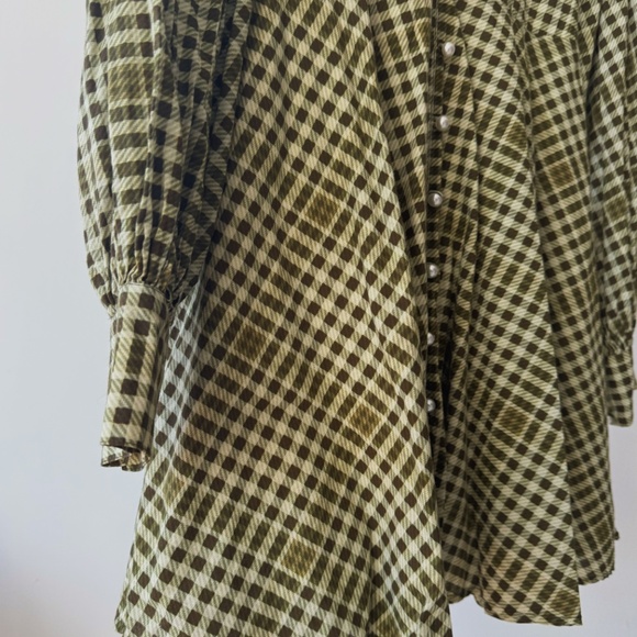 Lillou The Blair Green Plaid Mini Dress - Picture 5 of 6